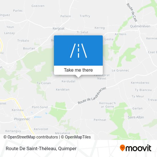 Route De Saint-Théleau map