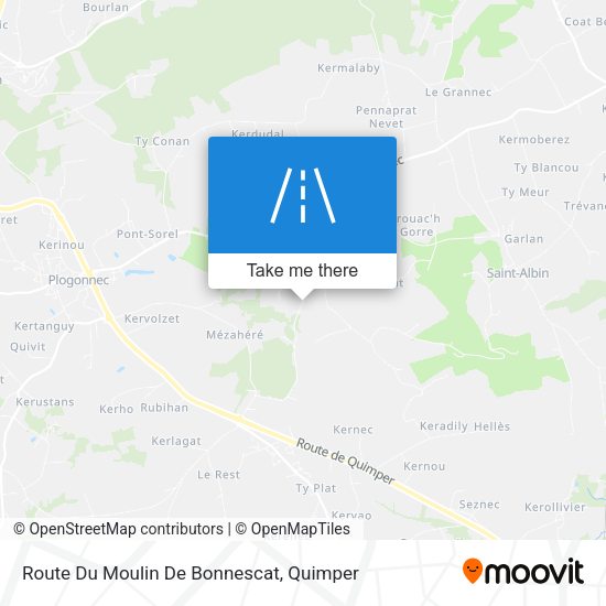 Route Du Moulin De Bonnescat map