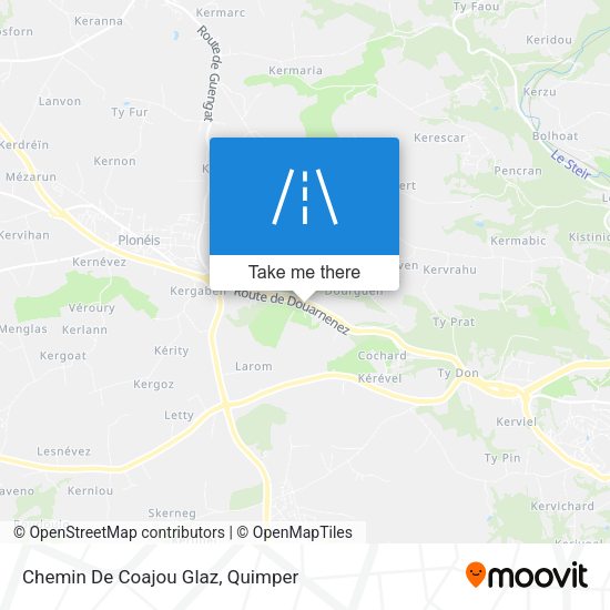 Chemin De Coajou Glaz map