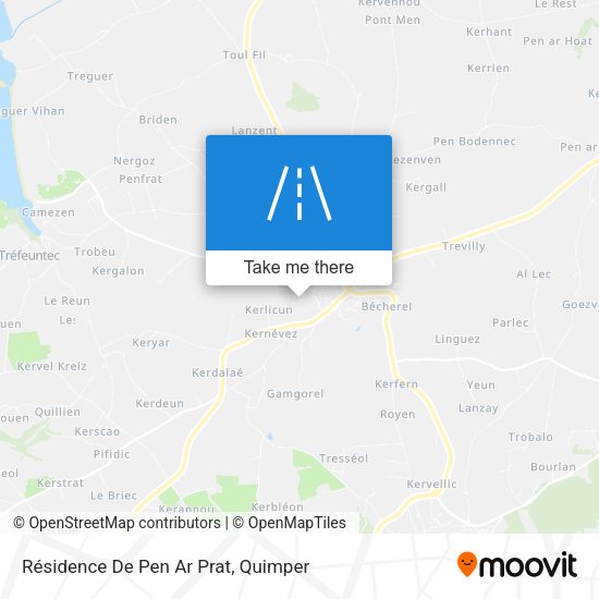 Résidence De Pen Ar Prat map