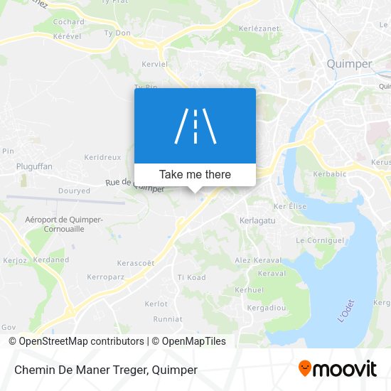 Chemin De Maner Treger map