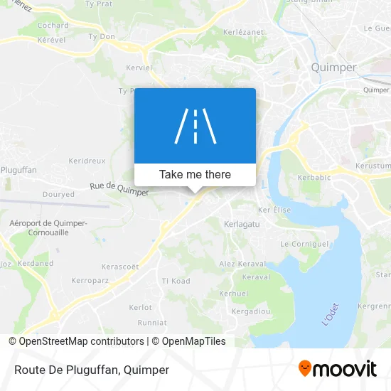 Route De Pluguffan map