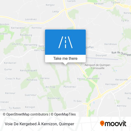 Voie De Kergebed À Kernizon map