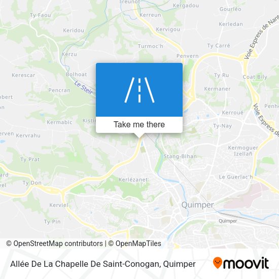 Allée De La Chapelle De Saint-Conogan map