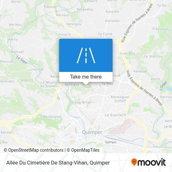Allée Du Cimetière De Stang-Vihan map
