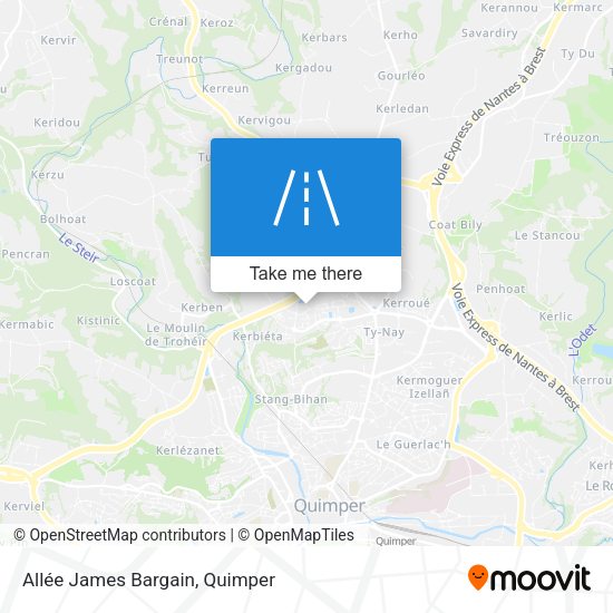 Allée James Bargain map
