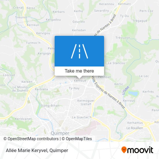 Allée Marie Keryvel map