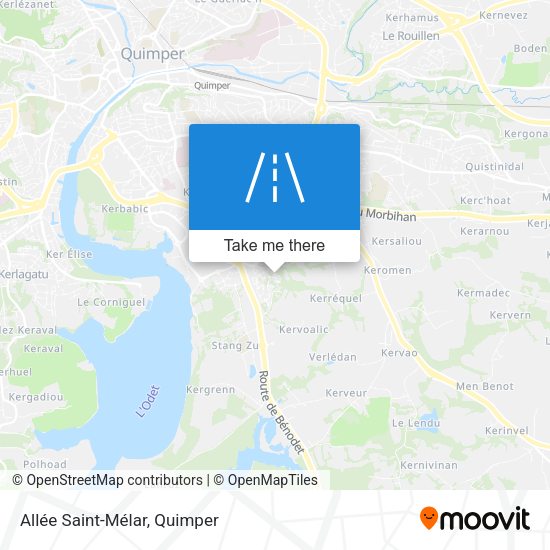 Allée Saint-Mélar map