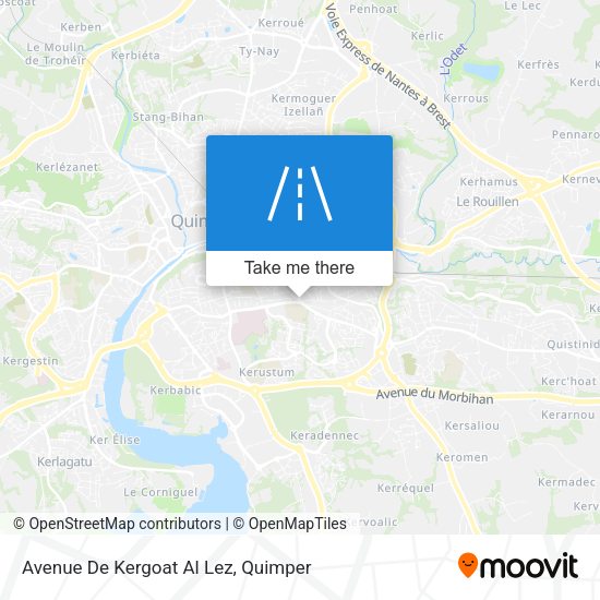 Avenue De Kergoat Al Lez map