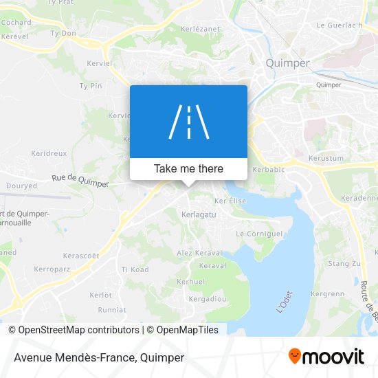 Avenue Mendès-France map