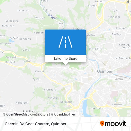 Chemin De Coat-Goarem map