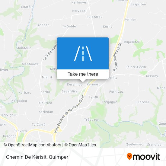 Chemin De Kérisit map