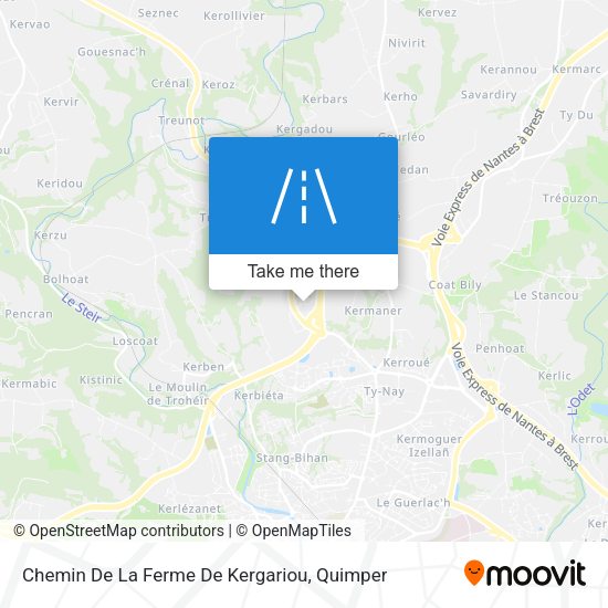 Chemin De La Ferme De Kergariou map