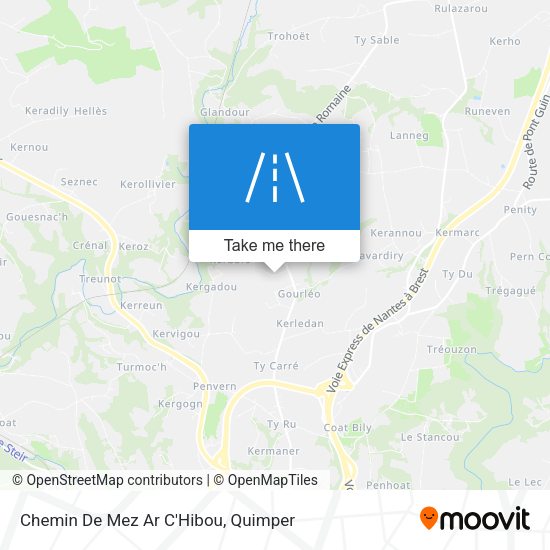 Chemin De Mez Ar C'Hibou map