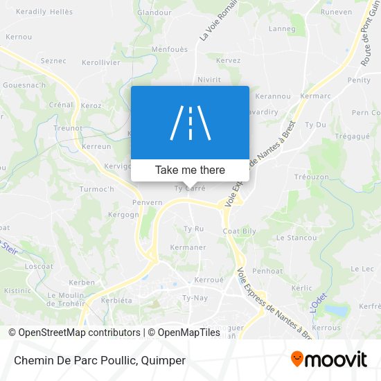 Chemin De Parc Poullic map
