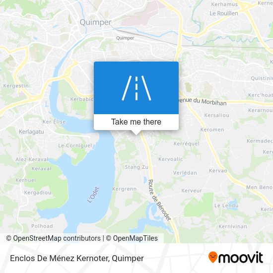 Enclos De Ménez Kernoter map