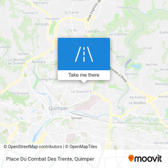 Place Du Combat Des Trente map