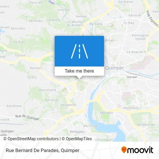 Rue Bernard De Parades map