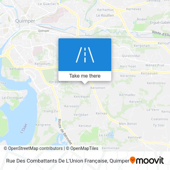Rue Des Combattants De L'Union Française map