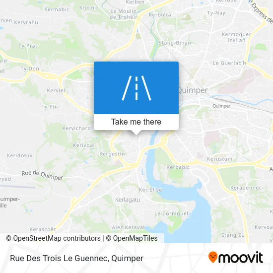 Rue Des Trois Le Guennec map