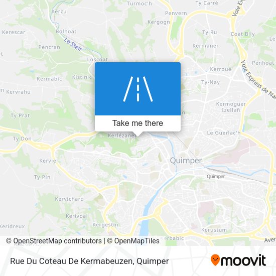 Rue Du Coteau De Kermabeuzen map