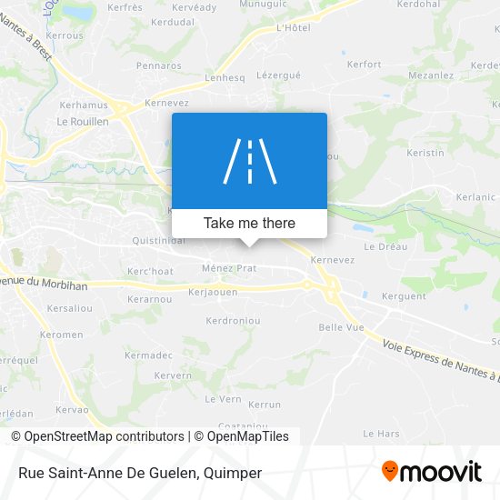 Rue Saint-Anne De Guelen map