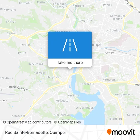 Rue Sainte-Bernadette map