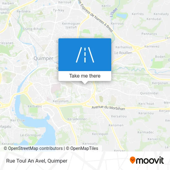 Rue Toul An Avel map