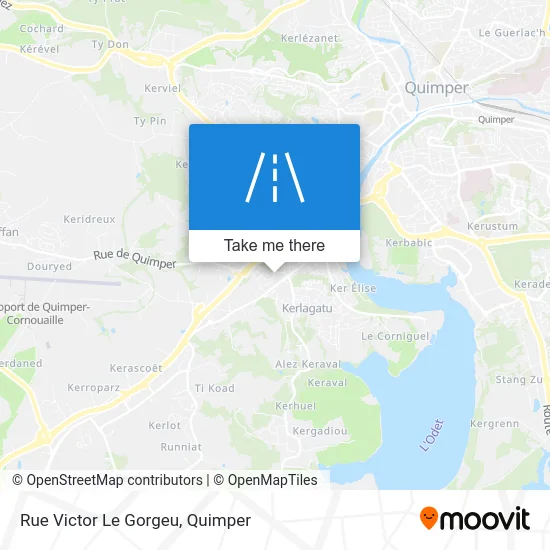 Rue Victor Le Gorgeu map