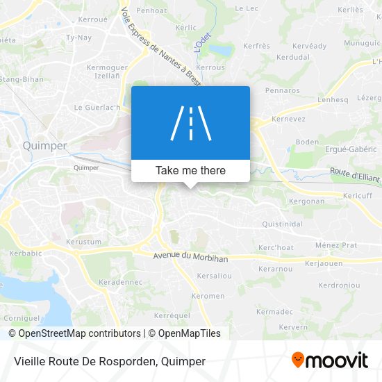 Vieille Route De Rosporden map