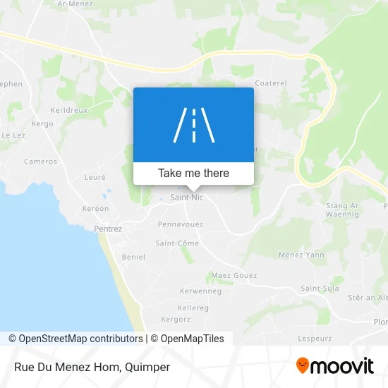 Mapa Rue Du Menez Hom