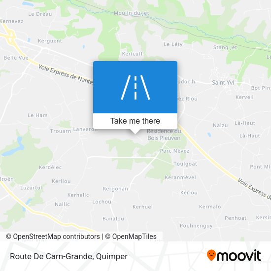 Route De Carn-Grande map