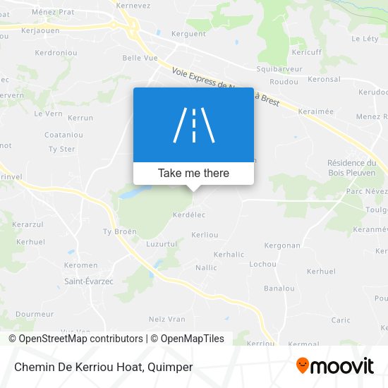 Chemin De Kerriou Hoat map