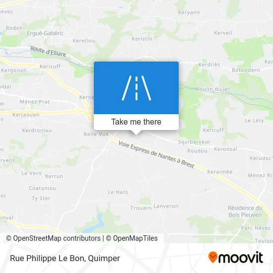 Rue Philippe Le Bon map