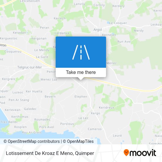 Lotissement De Kroaz E Meno map
