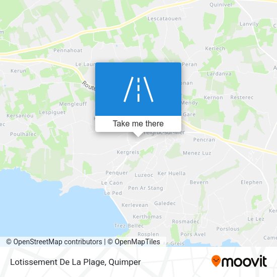 Lotissement De La Plage map