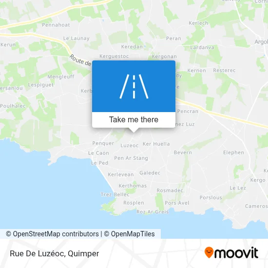 Rue De Luzéoc map