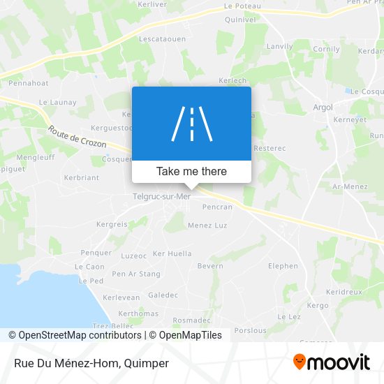 Rue Du Ménez-Hom map