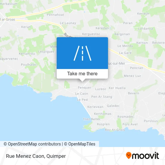 Rue Menez Caon map