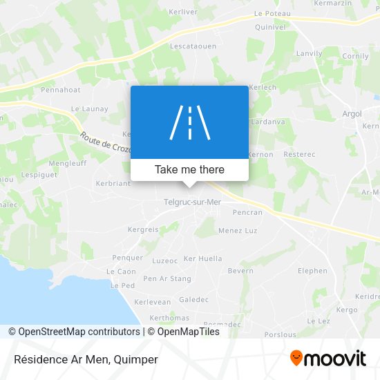 Résidence Ar Men map