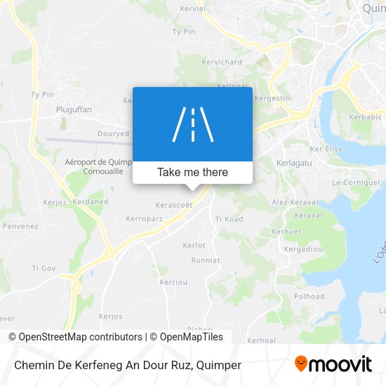 Chemin De Kerfeneg An Dour Ruz map