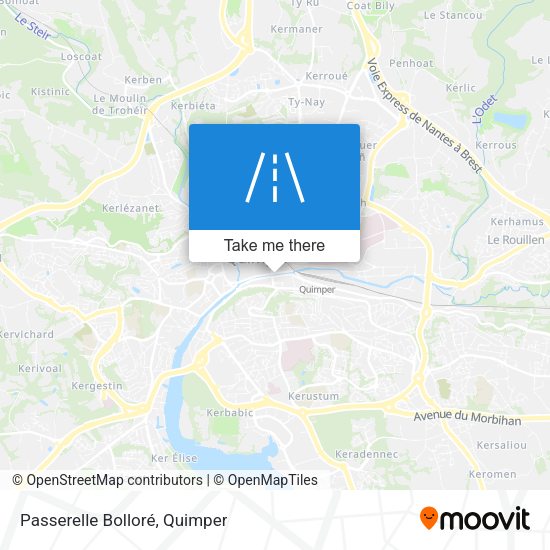Passerelle Bolloré map
