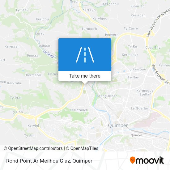 Rond-Point Ar Meilhou Glaz map