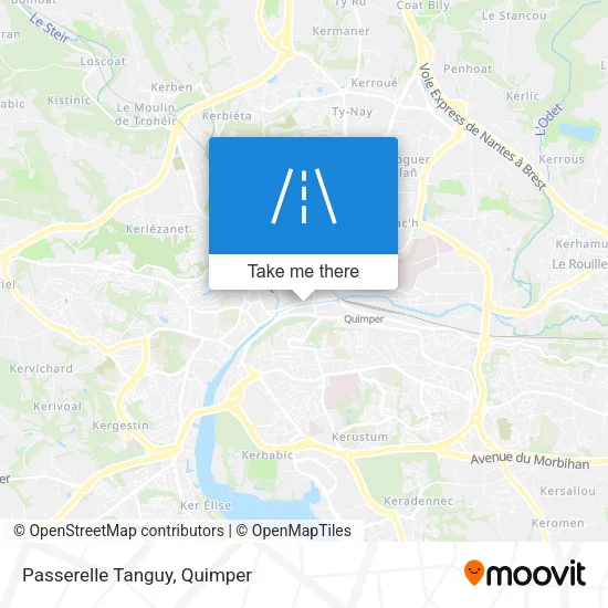 Passerelle Tanguy map