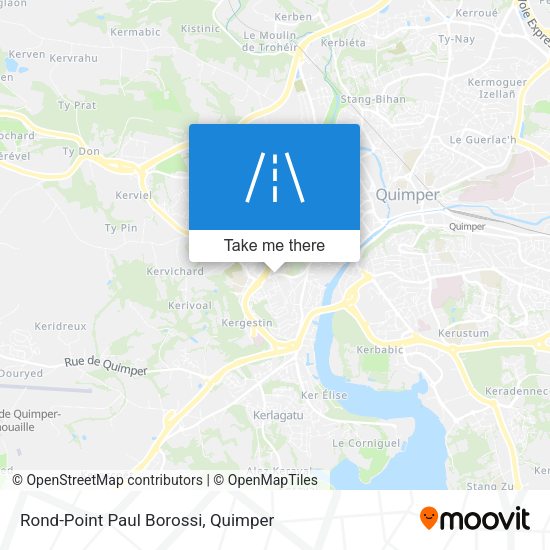 Rond-Point Paul Borossi map