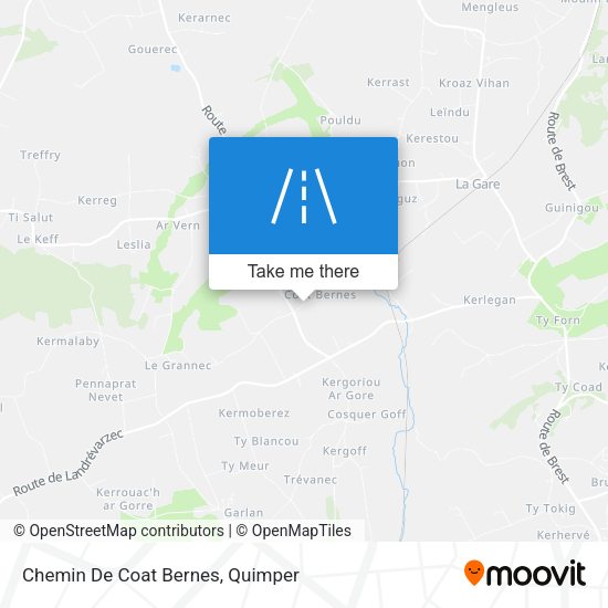 Chemin De Coat Bernes map