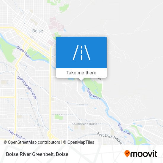 Boise River Greenbelt map