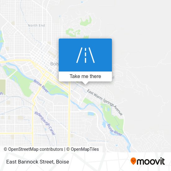 Mapa de East Bannock Street