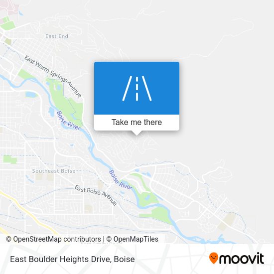 Mapa de East Boulder Heights Drive