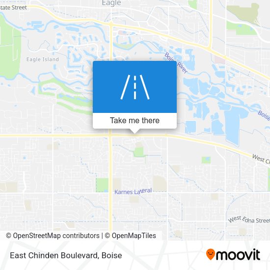 East Chinden Boulevard map